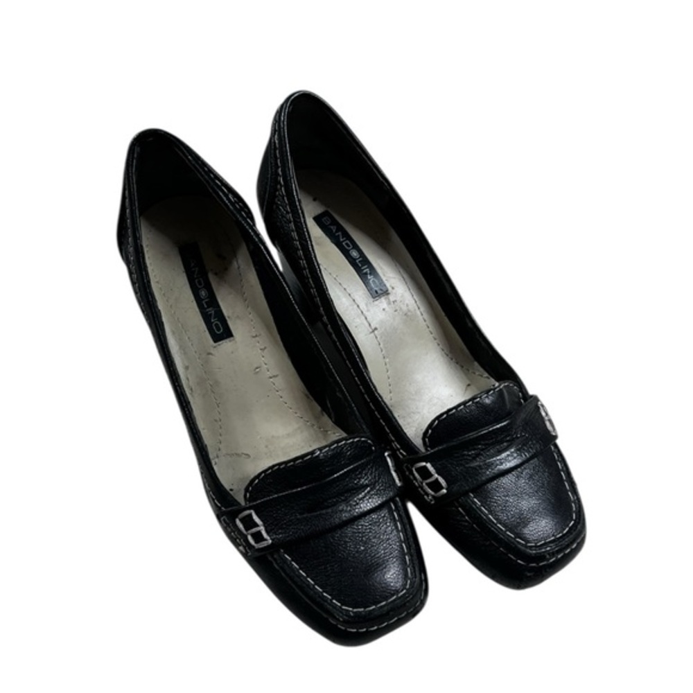 Bandolino Classic Black Leather Loafers